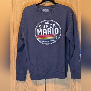 Nintendo Super Mario Navy Crewneck Sweater